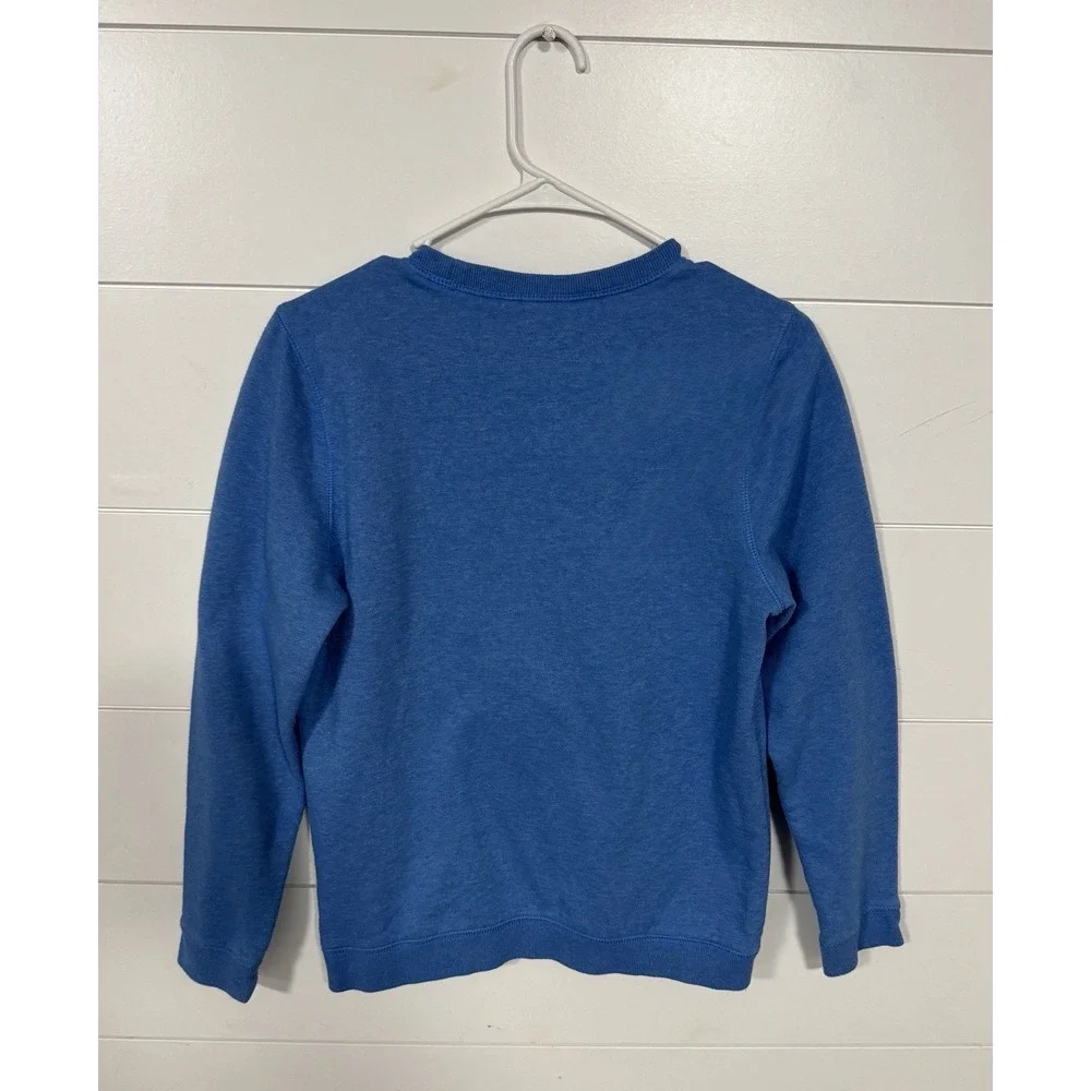 The North Face Youth XLarge‎ Crewneck Sweatshirt Heritage Logo Patch Blue